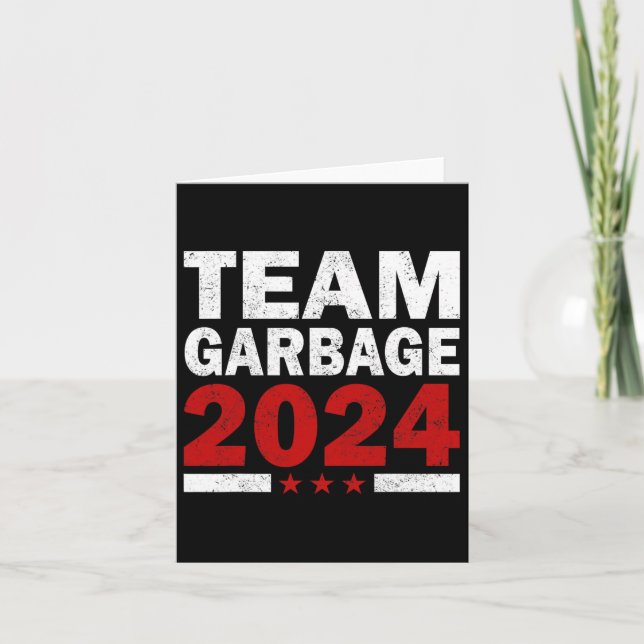 Mega Garbage Proud Trump Unterstützer Karte (Vorderseite)