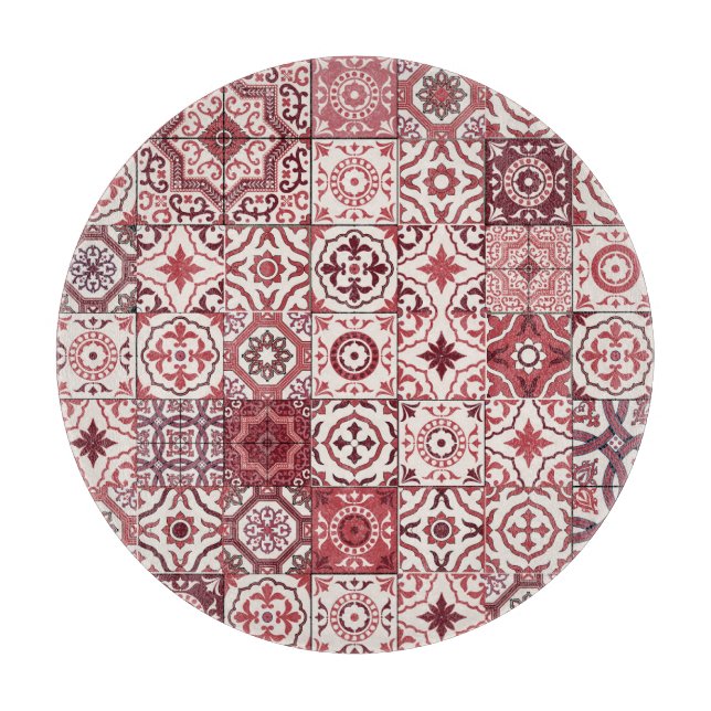 Mega Gorgeous marokkanischen Patchwork Pattern Schneidebrett (Vorderseite)