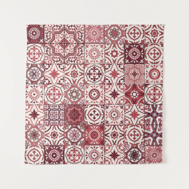 Mega Gorgeous marokkanischen Patchwork Pattern Wandteppich (Vorderseite)