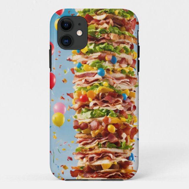 Mega-Größe Hamburger Design Apple iPhone Gehäuse Case-Mate iPhone Hülle (Rückseite)