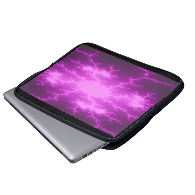 Mega Lightning Fraktal Notebook-Tasche Laptopschutzhülle (Vorne Knopf)