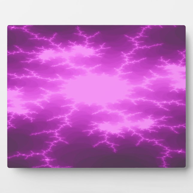 Mega Lightning Fraktal Plaque Fotoplatte (Vorderseite)