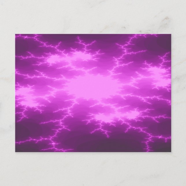 Mega Lightning Fraktal Postcard Postkarte (Vorderseite)