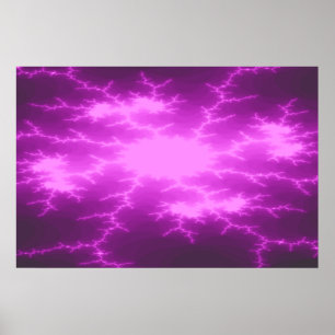 Mega Lightning Fraktal Poster