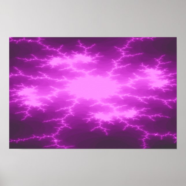 Mega Lightning Fraktal Poster (Vorne)