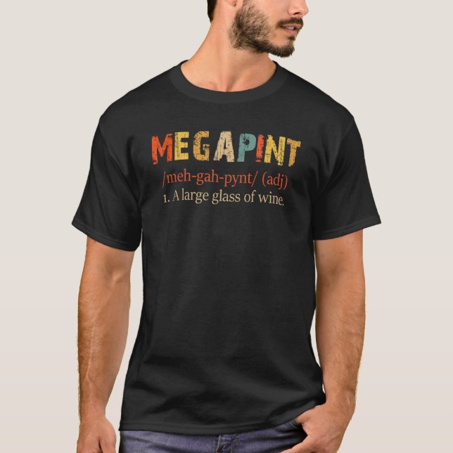 Mega Pint Adjektive Definition Hearsay Brewing Co T-Shirt (Vorderseite)