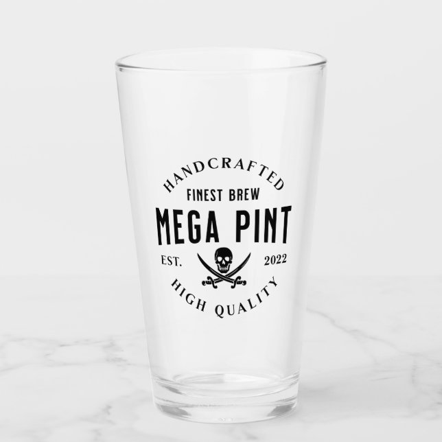 MEGA PINT Tasse trinken Glass Cup Kaffee Wein Bier (Vorderseite)