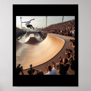 Mega Rampa Brasilien. Skateboarding-Wettbewerb Ska Poster