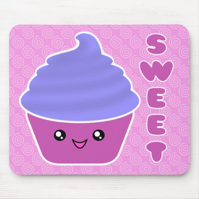 Mega- süßer Kawaii kleiner Kuchen Mousepad (Vorne)