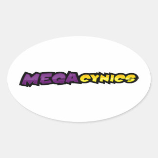 MegaCynics-Aufkleber Ovaler Aufkleber