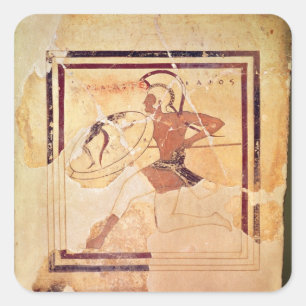 Megakles the Fair, 500 v. Chr. Quadratischer Aufkleber