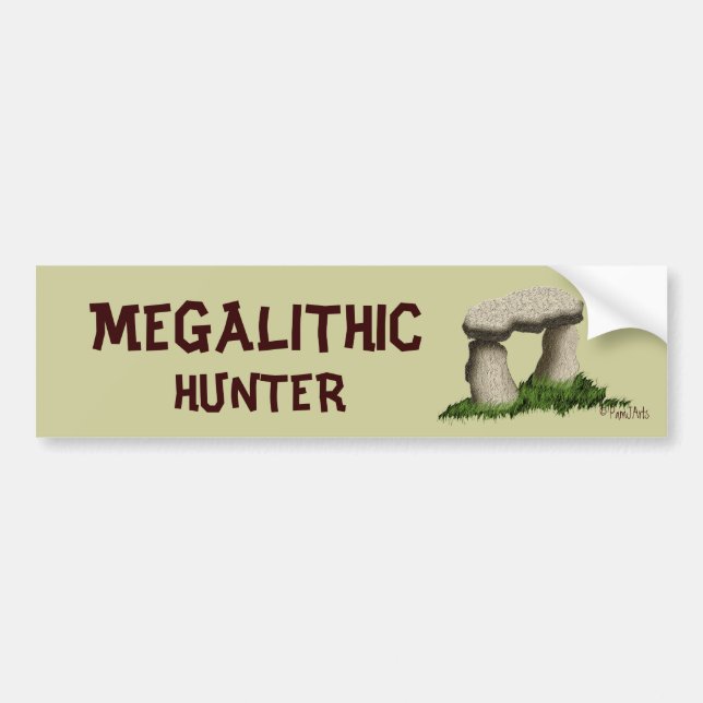 Megalithenjäger Autoaufkleber (Vorne)