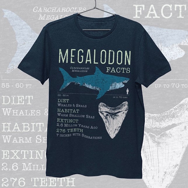 Megalodon Facts T-Shirt (Von Creator hochgeladen)