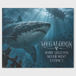 Megalodon-Hai-Deep-Sea-Geschenkpapier Geschenkpapier