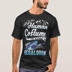 Megalodon menschliche Kostüme Halloween Megalodon T-Shirt