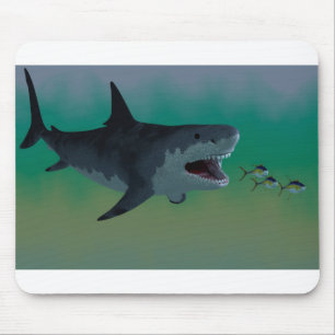 Megalodon-Shark-Attack-Mousepad Mousepad