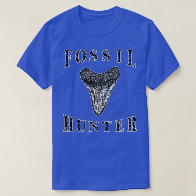 Megalodon Tooth Sharks Tooth Fossil Hunter Paleont T-Shirt (Design vorne)
