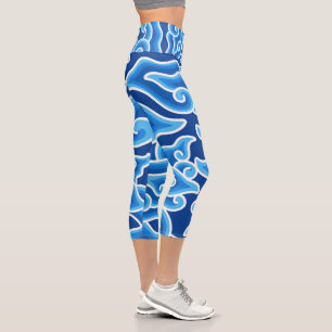 Megamendung-Batik-Muster-  Zazzle_Growshop. Capri Leggings