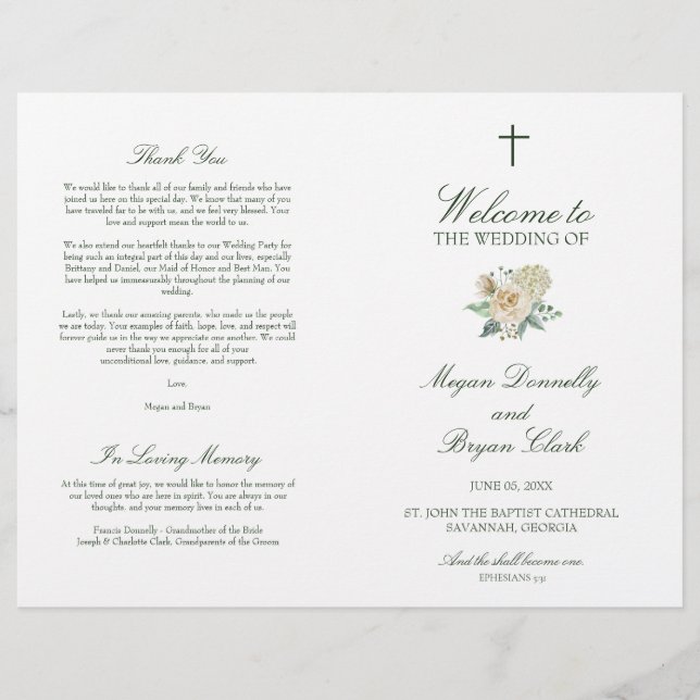 Megan Christlich Cross Wedding (Vorderseite)