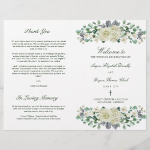 Megan Christlich Wedding Zeremony Program