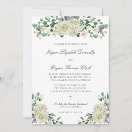 Megan Elegant Greenerity Katholische Hochzeitseinl Einladung