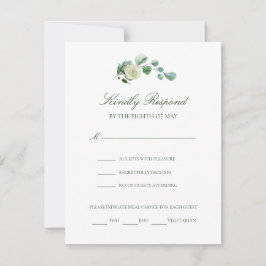 Megan Simple Elegante Meal Choice Wedding RSVP
