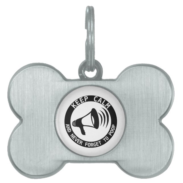 Megaphon: Behalt ruhig und vergiss nie. Tiermarke (Vorderseite)