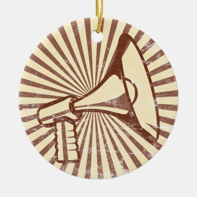 Megaphon Keramikornament (Vorne)
