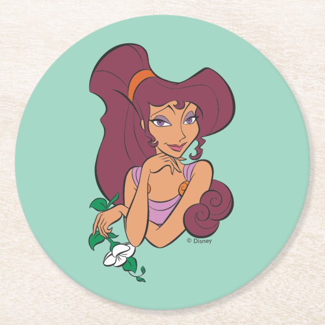 Megara Goddess at Heart Round Paper Coaster Runder Pappuntersetzer (Vorderseite)
