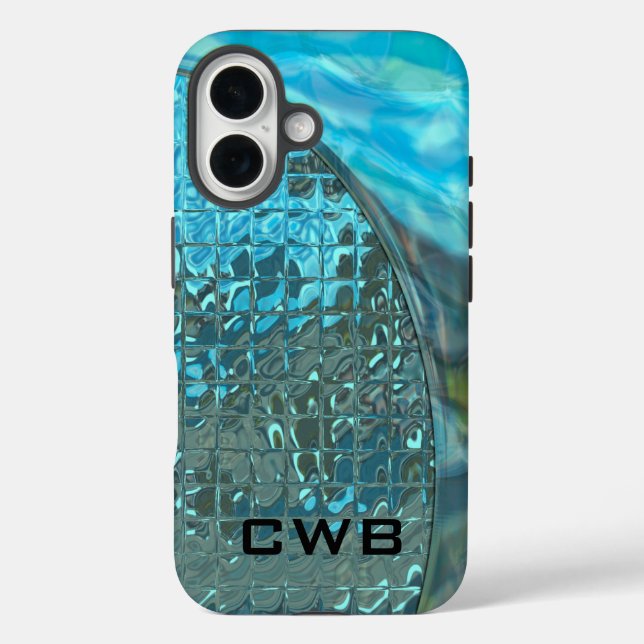 Megastyle Diva Monogram iPhone 16 Hülle (Rückseite)