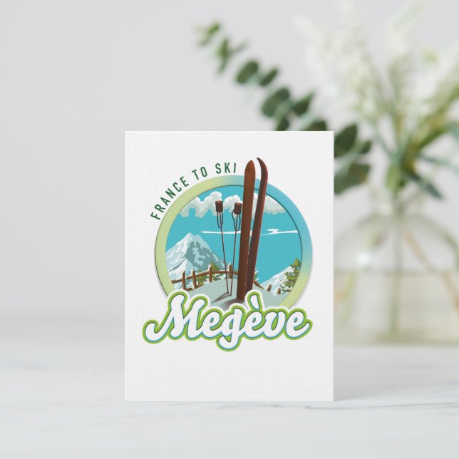 Megève-france-Ski-Logo (Stehend Vorderseite)