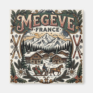 Megève Frankreich Magnet