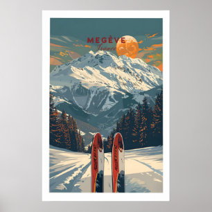 Megève Reiseplakat - Frankreich 1 Poster