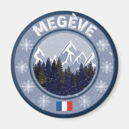 Megève Skistation Magnet