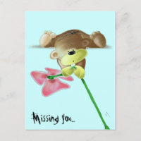 Megg: Ein niedlicher Teddybär mit einer Blume, ver