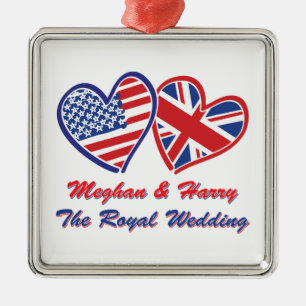 Meghan and Harry The Royal Wedding Ornament Aus Metall