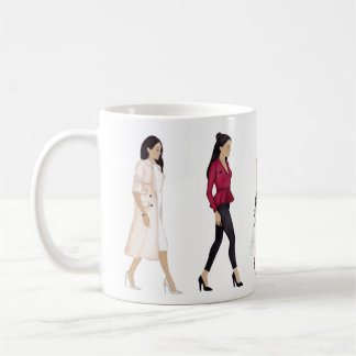 Meghan Markle Marching Fashion Figures Tasse