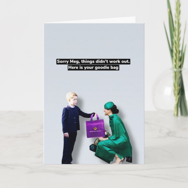 Meghan und Prince George Grußkarte Karte (Vorderseite)
