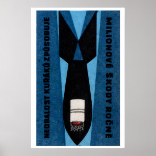 Mégot de cigarette dans une bombe - Impression de 