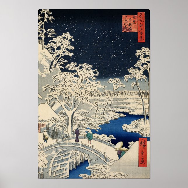 Meguro Drum Bridge und Sunset Hill Poster (Vorne)