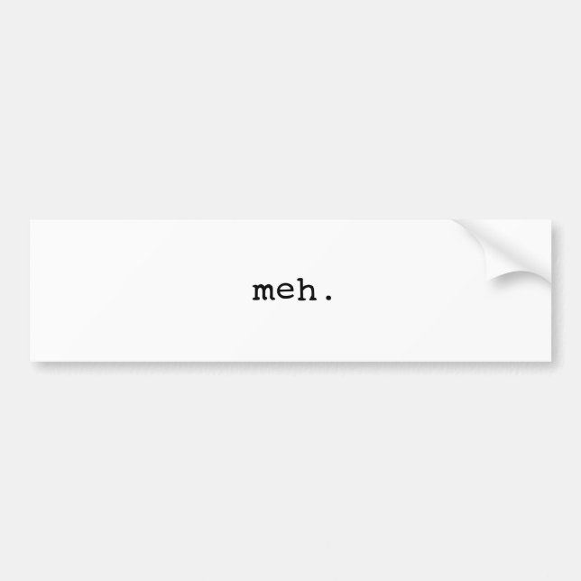 Meh. Autoaufkleber (Vorne)