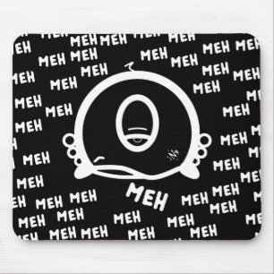 Meh einäugige seltsame Cartoonfigur Mousepad