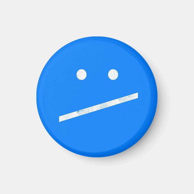 Meh Face Magnet (Vorne)