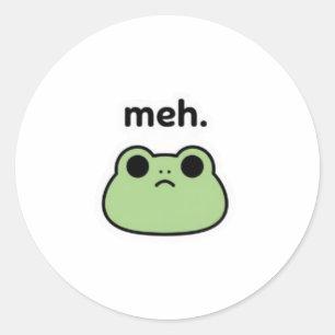 Meh Frosch Aufkleber Süßer Langweiliger Frosch Mem