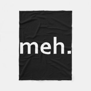Meh. Funny Geek Cooles Videospiel Nerd1 Fleecedecke