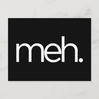meh meh. postkarte