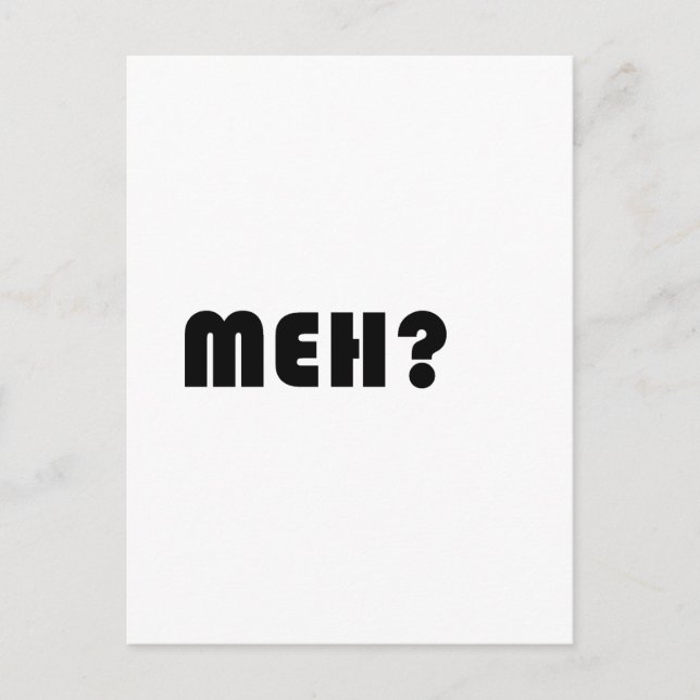 Meh Postkarte (Vorderseite)