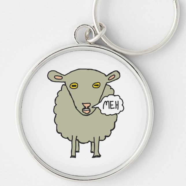Meh Sheep Schlüsselanhänger (Vorne)