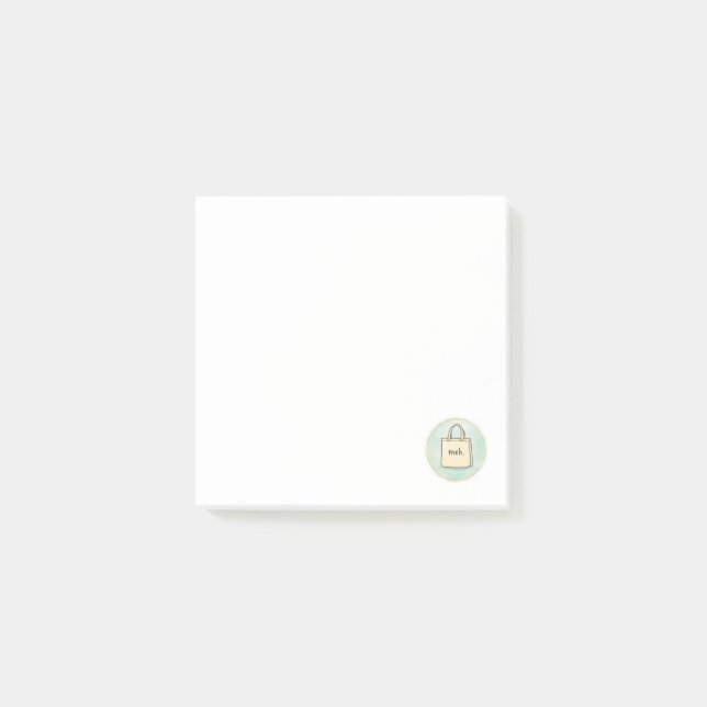 Meh Shopping Tote Post-it Notes  Klebezettel (Vorderseite)