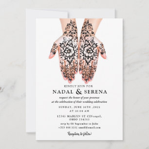 Mehandi Hochzeit Einladung
